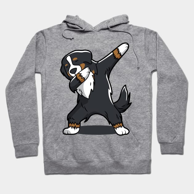 'Bernese Mountain Dog' Cool Dog Dab Dance Hoodie by ourwackyhome